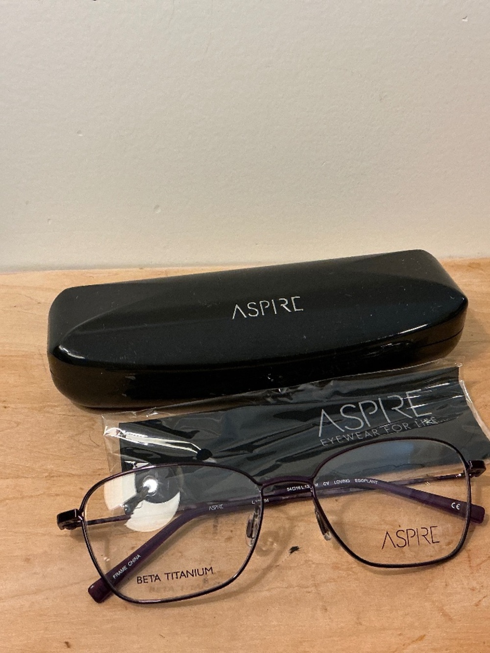 Aspire Loving Eggplant Eyeglass frames 54 16 135mm